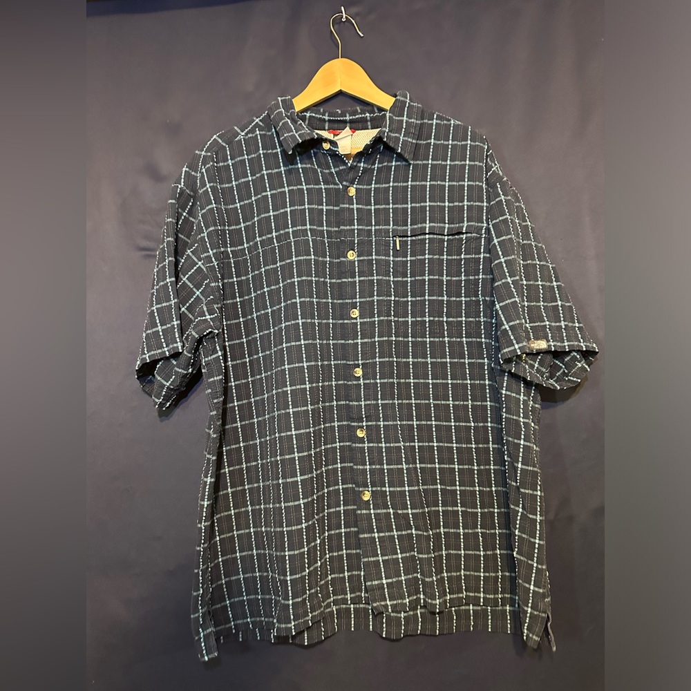 The North Face Men’s Plaid Short Sleeve Button Up Shirt Size XL